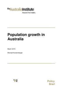 Demographic economics / Aging / Demographics / Projections of population growth / Population growth / Population pyramid / Melbourne / Australia / Total fertility rate / Demography / Population / Human geography