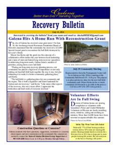 Better than Ever Standing Together  Recovery Bulletin July 25, 2014  Interested in receiving the bulletin? Send your name and email to: [removed]