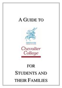 A GUIDE TO  FOR STUDENTS AND THEIR FAMILIES