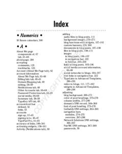 Index • Numerics • AL  30 Boxes calendars, 300