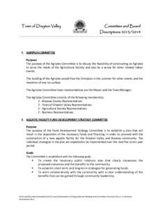 Town of Drayton Valley  Committee and Board Descriptions[removed]