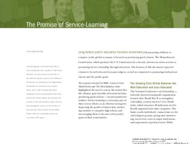 Growing to Greatness[removed]The Promise of Service-Learning