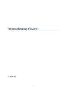 Homeschooling Review 27 March 2015
