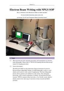 Physics / Electron beam lithography / Scanning electron microscope / Electron microscope / Microscopy / Electron / Focused ion beam / Transmission electron microscopy / Scientific method / Electron microscopy / Science