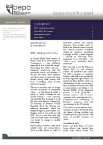 bepa monthly brief January 2011 – Issue 43 CONTENTS  Editor: Antonio Missiroli (Tel[removed])