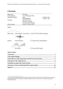 Audit / Environmental statistics / Impact assessment