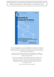 This article appeared in a journal published by Elsevier. The attached copy is furnished to the author for internal non-commercial research and education use, including for instruction at the authors institution and shar