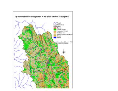 Fig 3-1: North Fork Eel River - Upper 5 Basins