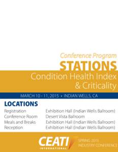 Conference Program  STATIONS Condition Health Index & Criticality