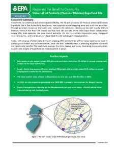 Reuse and the Benefit to Community: Universal Oil Products (Chemical Division) Superfund Site