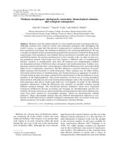 Medusan morphospace: phylogenetic constraints, biomechanical solutions, and ecological consequences