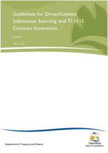 Guidelines for Direct/Limited Submission Sourcing and TI 1115 Contract Extensions JulyVersion 2.2)