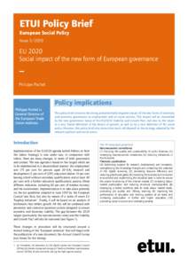 ETUI Policy Brief European Social Policy Issue[removed]EU 2020 Social impact of the new form of European governance
