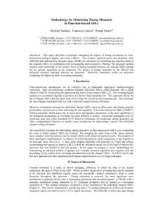 Electromagnetism / Analog-to-digital converter / Spurious-free dynamic range / Delta-sigma modulation / Sampling / SINAD / Effective number of bits / Digital-to-analog converter / Signal-to-noise ratio / Digital signal processing / Electronics / Signal processing