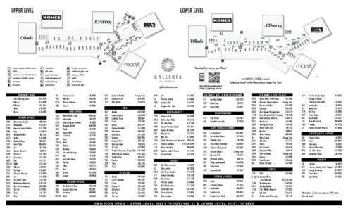 UPPER LEVEL  LOWER LEVEL Download this map on your iPhone! 4/14