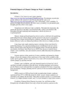 Microsoft Word - Water supply planning - climate impactsdoc