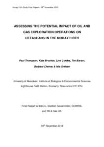 Geography of the United Kingdom / Cetaceans / Caithness / Moray Firth / Ross and Cromarty / Sutherland / Bottlenose dolphin / Harbour porpoise / Dolphin / Subdivisions of Scotland / Oceanic dolphins / Geography of Scotland