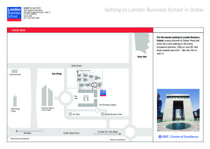 School  Getting to London Business School in Dubai London Business School DIFC Centre of Excellence,