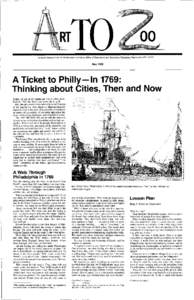 A Ticket to Philly - In 1769: Thinking about Cities, Then and Now