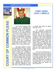 COURT OF COMMON PLEAS  CHIEF JUDGE ALEX J. SMALLS  COURT OF COMMON PLEAS