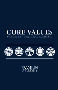 CORE VALUES Modeling Integrity, Respect, Opportunity, Learning, and Excellence N W