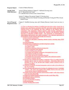 Fishing / United States Department of Agriculture / National Shellfish Sanitation Program / Shellfish / Saxitoxin / Fisheries management / Algal bloom / Food and drink / Seafood / Water