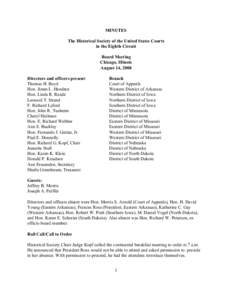 United States Court of Appeals for the Eighth Circuit / Supreme Court of Pakistan / Richard G. Kopf / Court of appeals / Fernando J. Gaitan Jr. / Circuit court / Morris S. Arnold / United States District Court for the Northern District of Iowa / Senior status / Government / Iowa / St. Louis /  Missouri