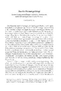 Aus der Heimat gedrängt Letzte Zwangsumsiedlungen steirischer Protestanten nach Siebenbürgen unter Maria Theresia1 Von Dieter KNALL  Der Haupttitel meines Vortrages, gleichzeitig auch Buches, verrät eigene