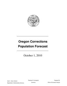 Oregon Corrections Population Forecast