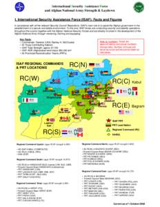 ISAF Key Fact and Figures Placemat