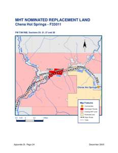 MHT NOMINATED REPLACEMENT LAND Chena Hot Springs - F33011 FM T3N R8E, Sections[removed], 27 and 28 WEST 18