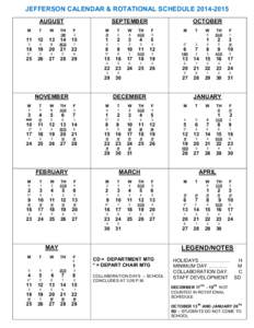 TERRA NOVA CALENDAR & ROTATIONAL SCHEDULE[removed]