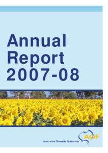 Annual ReportAustralian Oilseeds Federation