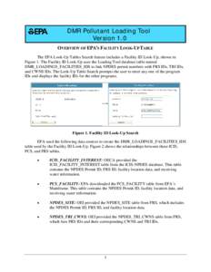 DMR Pollutant Loading Tool Version 1.0