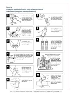 Figure 6a: Preparation Checklist for Standard Ready-to-Feed Iron-Fortiﬁed Infant Formula (using glass or hard plastic bottles) 1