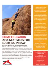 HOME EDUCATIONNEXT STEPS FOR LOBBYING IN NSW