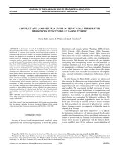 JOURNAL OF THE AMERICAN WATER RESOURCES ASSOCIATION OCTOBER AMERICAN WATER RESOURCES ASSOCIATION  2003