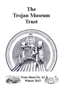 The Trojan Museum Trust News Sheet No. 14 Winter 2012