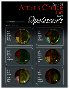 Cone 05  A-61 over  A-61 Layering Notes: Apply two base coats of