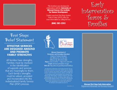 Early Intervention Teams & Families