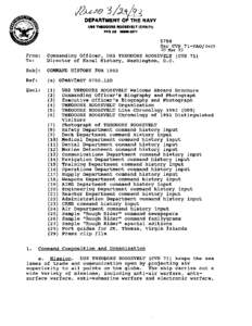 Theodore Roosevelt / USS Theodore Roosevelt / Military aviation / Carrier Air Wing Eight / Carrier Air Wing / Commander /  Naval Air Force U.S. Atlantic Fleet / USS Midway / Carrier Strike Group Three / Military organization / Carrier Strike Group Two / United States Navy