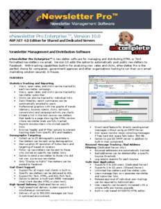 eNewsletter Pro Version 10.0