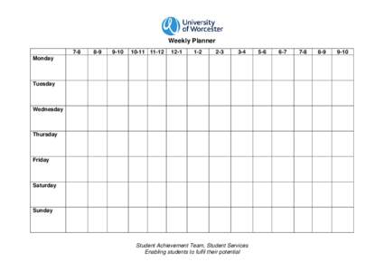 Weekly Planner