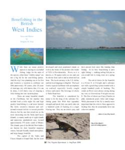 Bonefishing in the  British West Indies Story and Photos