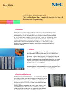 Case Study  Parallel File System Concept developed by NEC HPC-Computing