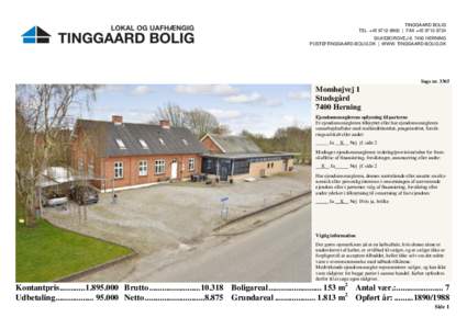 TINGGAARD BOLIG TEL. +[removed] | FAX +[removed]