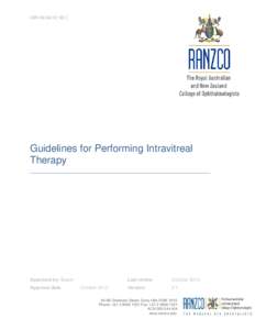 UIR[removed]V2.1  Guidelines for Performing Intravitreal Therapy _______________________________________________________________________________