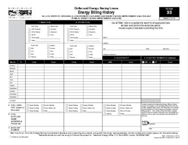 Dollar and Energy Saving Loans  FORM Include Steps to Obtaining a Low-Interest Loan Using and Energy Saving Improvement Analysis and Form 32, Energy Saving Improvement Analysis