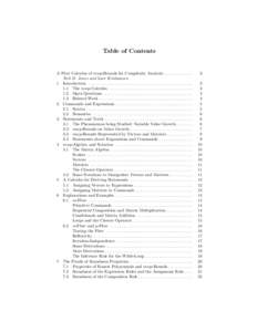 Table of Contents  A Flow Calculus of mwp-Bounds for Complexity Analysis . . . . . . . . . . . . . . Neil D. Jones and Lars Kristiansen 1 Introduction . . . . . . . . . . . . . . . . . . . . . . . . . . . . . . . . . . .