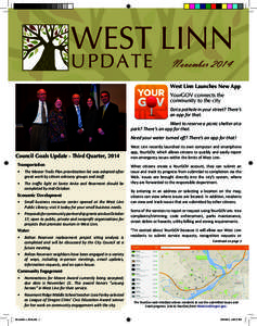 WEST LINN UPDATE November[removed]West Linn Launches New App